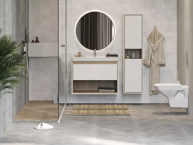 Мебель для ванной подвесная «Cersanit» Louna 80 белая