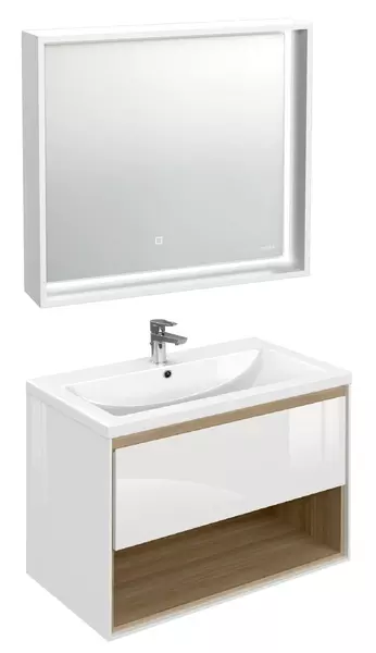 Мебель для ванной подвесная «Cersanit» Louna 80 белая