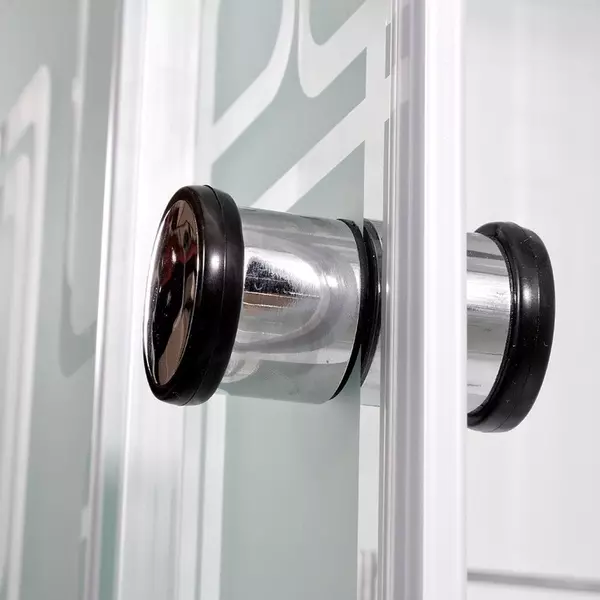 

Душевая кабина «Deto» EM-2710N 100/100 средний поддон матовая с рисунком/белая без крыши