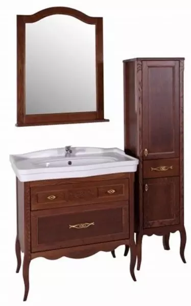 Мебель для ванной «ASB-Woodline» Модерн 85 антикварный орех