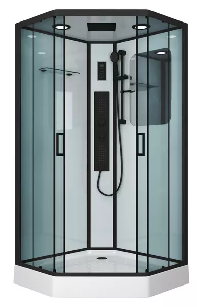 

Душевая кабина «Niagara» NG- 6901-01GD BLACK 90/90 90/90 низкий поддон тонированная/белая с гидромассажем с электрикой