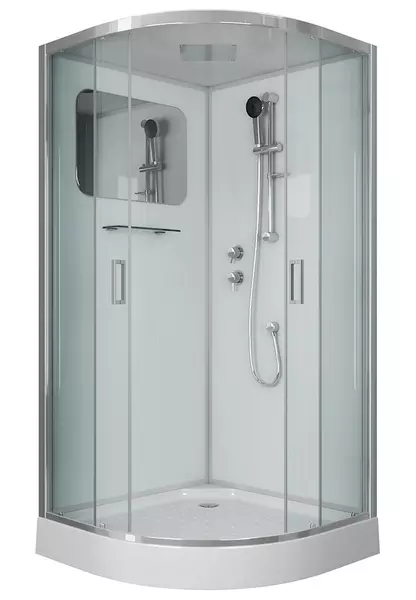 Душевая кабина «Niagara» NG- 6001-01 (04) 90/90 низкий поддон прозрачная/белая