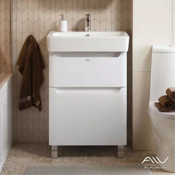 

Тумба с раковиной «Alavann» Lana 60 (Q 60) белая