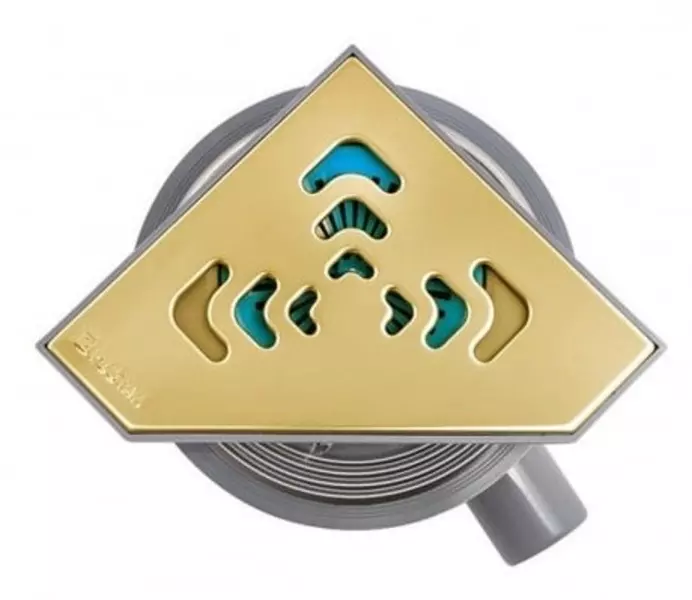 

Трап для душа «Pestan» Confluo Standard Angle 1 13000126 боковой выпуск Gold