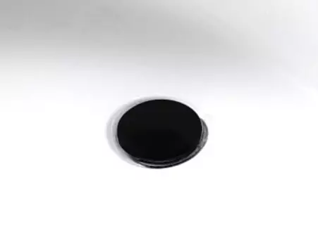 Декоративная накладка на отверстие слива для ванны «Abber» AB0003 чёрная
