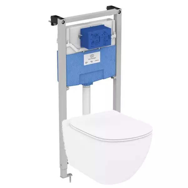 

Комплект инсталляция с унитазом «Ideal Standard» Prosys Tesi AquaBlade T3868V1 безободковый белый
