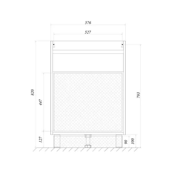 Мебель для ванной «1Marka» Соната 58 белый глянец