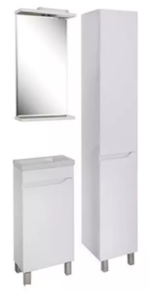 Пенал «ASB-Woodline» Бари 35 белый правый