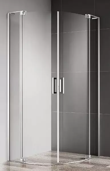 

Душевой угол-ограждение «Cezares» SLIDER-R-2-80/90-C-Cr 90/90 прозрачный/хром четверть круга без поддона
