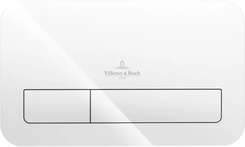 

Кнопка смыва «Villeroy & Boch» ViConnect 922400RE стекло Glass Glossy White
