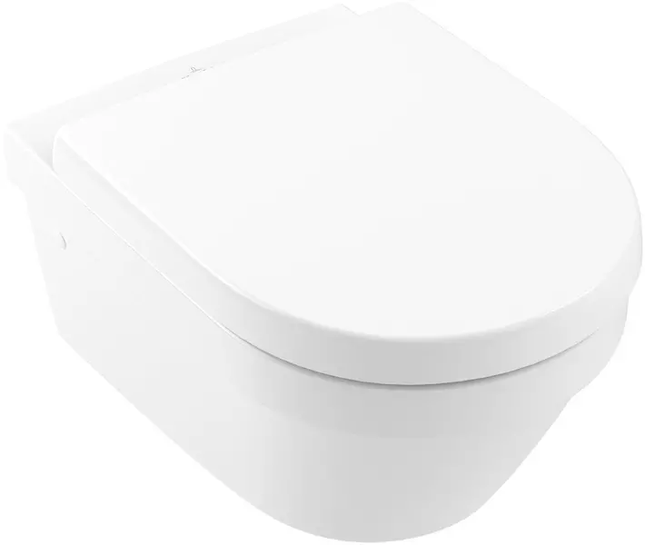 

Подвесной унитаз безободковый «Villeroy & Boch» Architectura 4694HR01 белый с сиденьем дюропласт с микролифтом белое