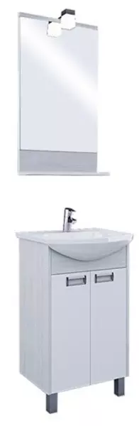 Мебель для ванной «Aquaton» Бекка 50 белая/дуб Сомерсет - фото 1