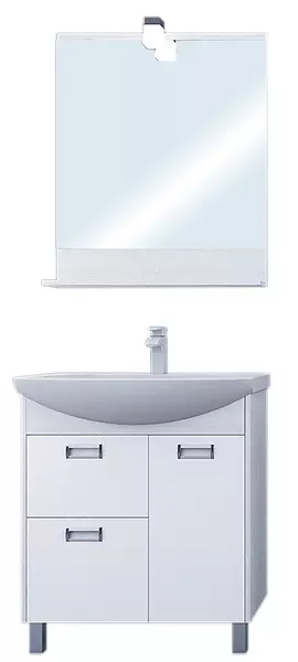 

Мебель для ванной «Aquaton» Бекка 70 белая/дуб Сомерсет