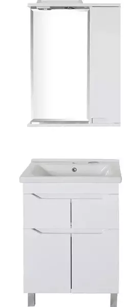 Мебель для ванной «ASB-Woodline» Бари 60 2.2 белая