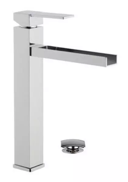 

Смеситель для раковины «Remer» Qubica Cascata QC10L с донным клапаном хром