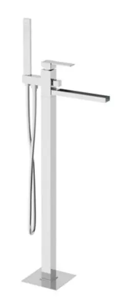 

Напольный смеситель для ванны «Remer» Qubica Cascata QC08 хром