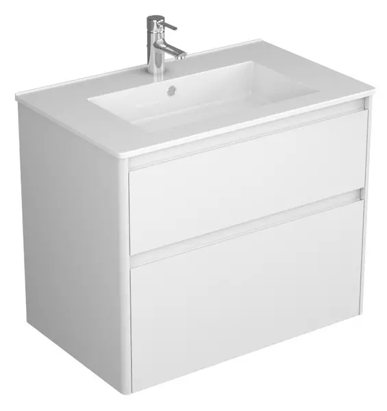 

Тумба с раковиной «Veneciana» Aventino 75 с 2 ящиками (Оскар 75) подвесная белая