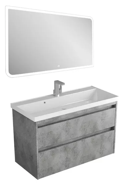 Мебель для ванной подвесная «Veneciana» Muskat 100 тёмный камень - фото 1