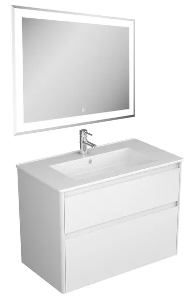 Мебель для ванной подвесная «Veneciana» Aventino 85 с 2 ящиками белая