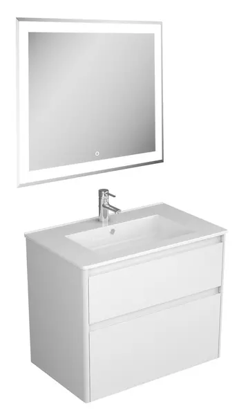 Мебель для ванной подвесная «Veneciana» Aventino 75 с 2 ящиками белая