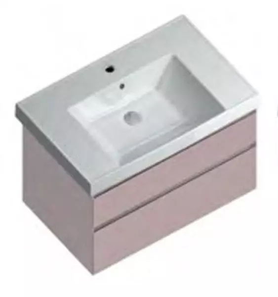 

Тумба с раковиной «Kerama Marazzi» Cubo 80 (Cubo 80) подвесная мальва матовый