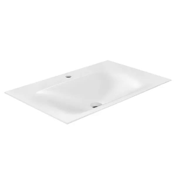 

Раковина «Vincea» 80/50 VCB-1F800W искусственный камень белая