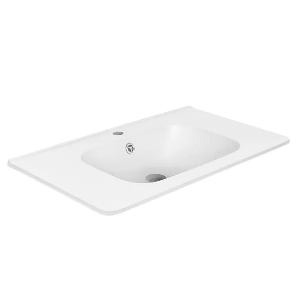 

Раковина «Vincea» 80/47 VCB-2VP800W искусственный камень белая