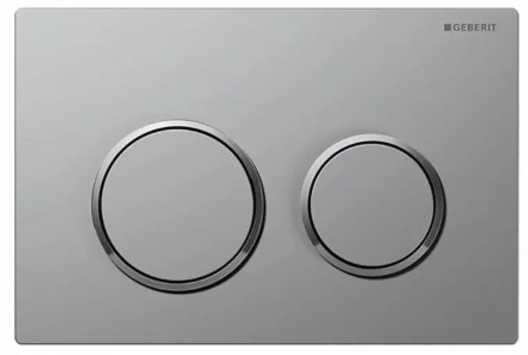 

Кнопка смыва «Geberit» Omega 20 115.085.JQ.1 матовый хром/хром глянец