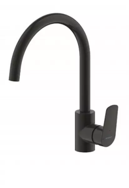 

Смеситель для кухонной мойки «Bravat» Rhein F7429564BW-ENG чёрный матовый