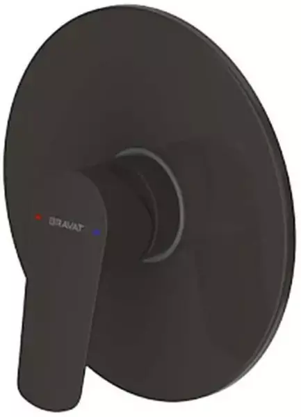 

Внешняя часть смесителя «Bravat» Rhein PB8429564BW-ENG чёрный матовый
