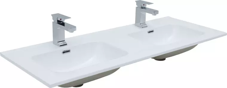 

Раковина двойная «Aquanet» Flat 120 254367 белая