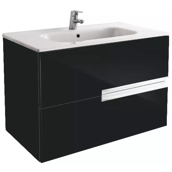 

Тумба с раковиной «Roca» Victoria Nord Black Edition 80 (Victoria Nord 80) подвесная чёрная