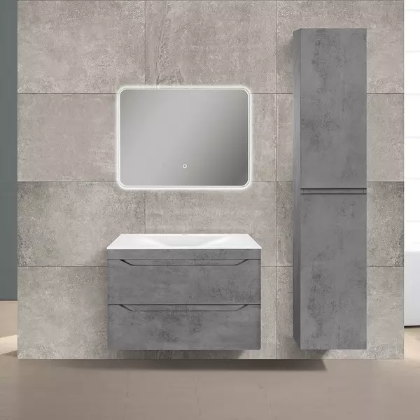 Мебель для ванной подвесная «Vincea» Fine 80 Beton