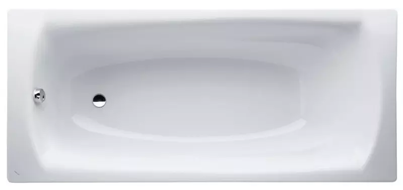 Ванна стальная «Laufen» Palladium 170/75 (2.2511.0.000.040.1) без опор без сифона белая универсальная