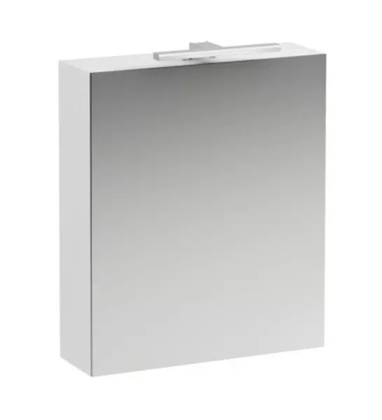 Зеркальный шкаф Laufen Base 60 с подсветкой белый матовый правый 64990₽