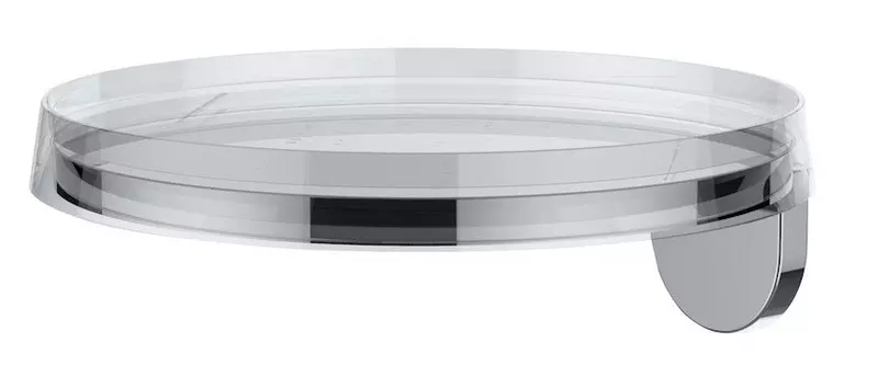 

Полка в ванну «Laufen» Kartell By Laufen 3853330040001 на стену прозрачная/хром