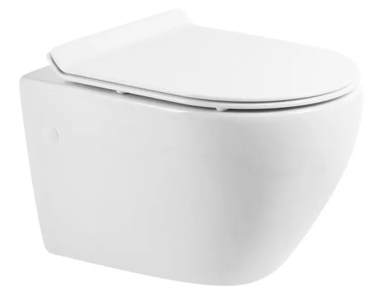 

Подвесной унитаз безободковый «Belbagno» Sfera-R BB513CH белый (BB2111SC) с сиденьем дюропласт с микролифтом