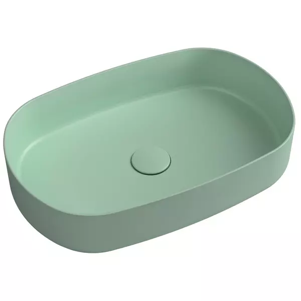 

Раковина «Isvea» Infinity 55/36 10NF65055SV-2T фарфоровая мятно-зелёный матовый