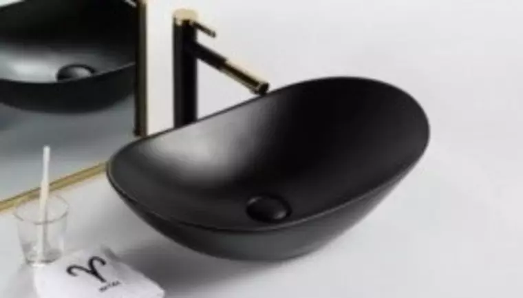 

Раковина «Belbagno» BB1404 60/36 BB1404-H301 фаянсовая чёрная матовая