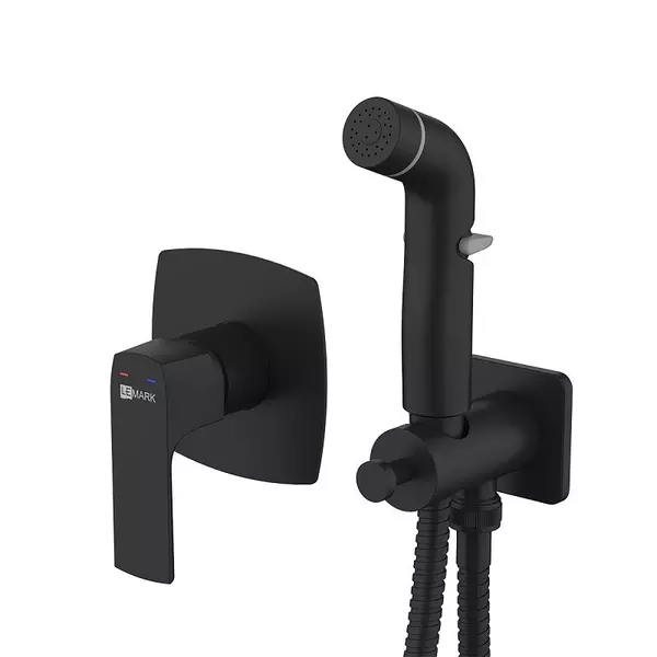 

Смеситель с гигиеническим душем «Lemark» Ursus LM7219BL чёрный