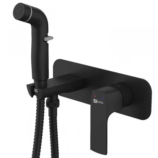 

Смеситель с гигиеническим душем «Lemark» Ursus LM7220BL чёрный