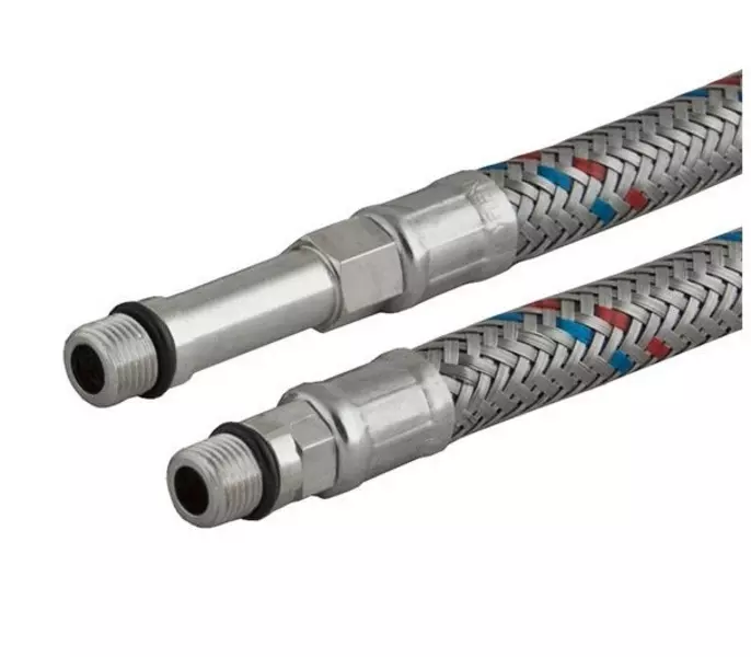 

Подводка гибкая для смесителя в нержавеющей оплётке «Remer» DN8 Г1/2"-M10 (2шт.) 80 см