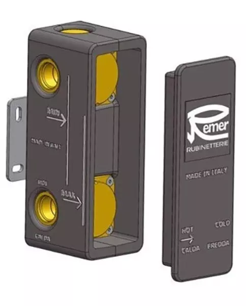 

Внутренняя часть смесителя «Remer» RRBOX93 чёрная