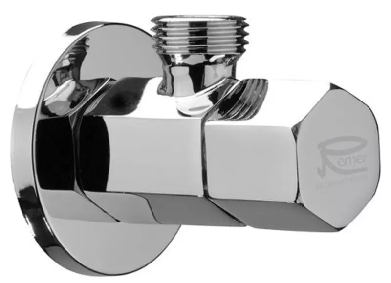 

Кран шаровой бытовой «Remer» RR128E 1/2"-1/2" НР хром