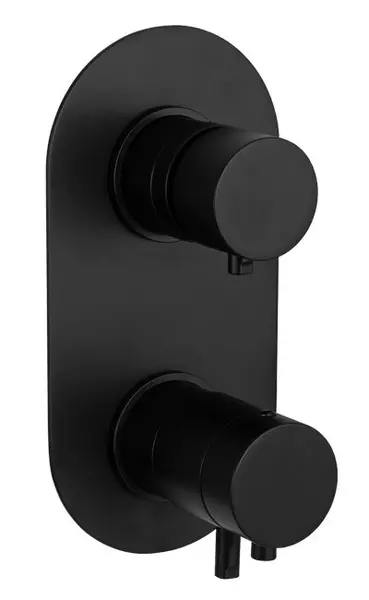 

Смеситель для душа «Remer» Minimal Thermo NT92NO с термостатом чёрный матовый