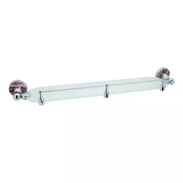 

Полка в ванну «WasserKRAFT» Regen K-6944 на стену хром/дерево