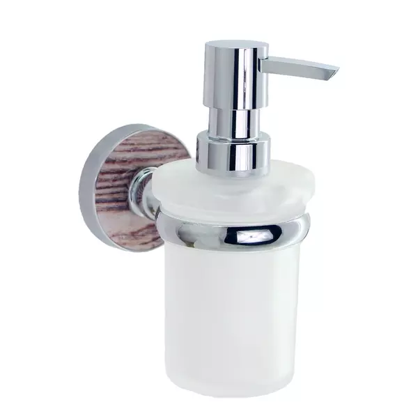 

Дозатор для мыла «WasserKRAFT» Regen K-6999 на стену хром/дерево