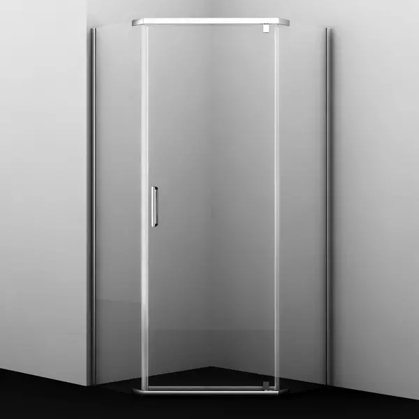 Душевой угол-ограждение WasserKRAFT Leine 35P38 100100 прозрачныйхром без поддона универсальный 57512₽