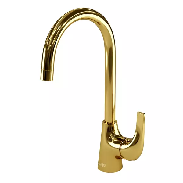 

Смеситель для кухонной мойки «WasserKRAFT» Sauer 7107 золото