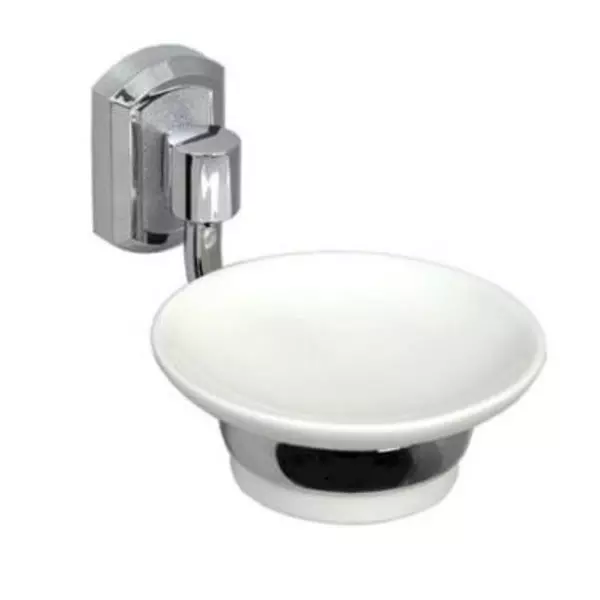 

Мыльница «WasserKRAFT» K-28129 на стену белая/хром